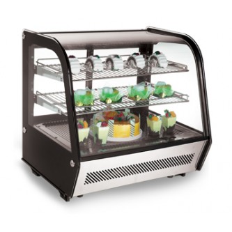 Countertop Refrigerated Showcase, Curved Crystal (71cm)